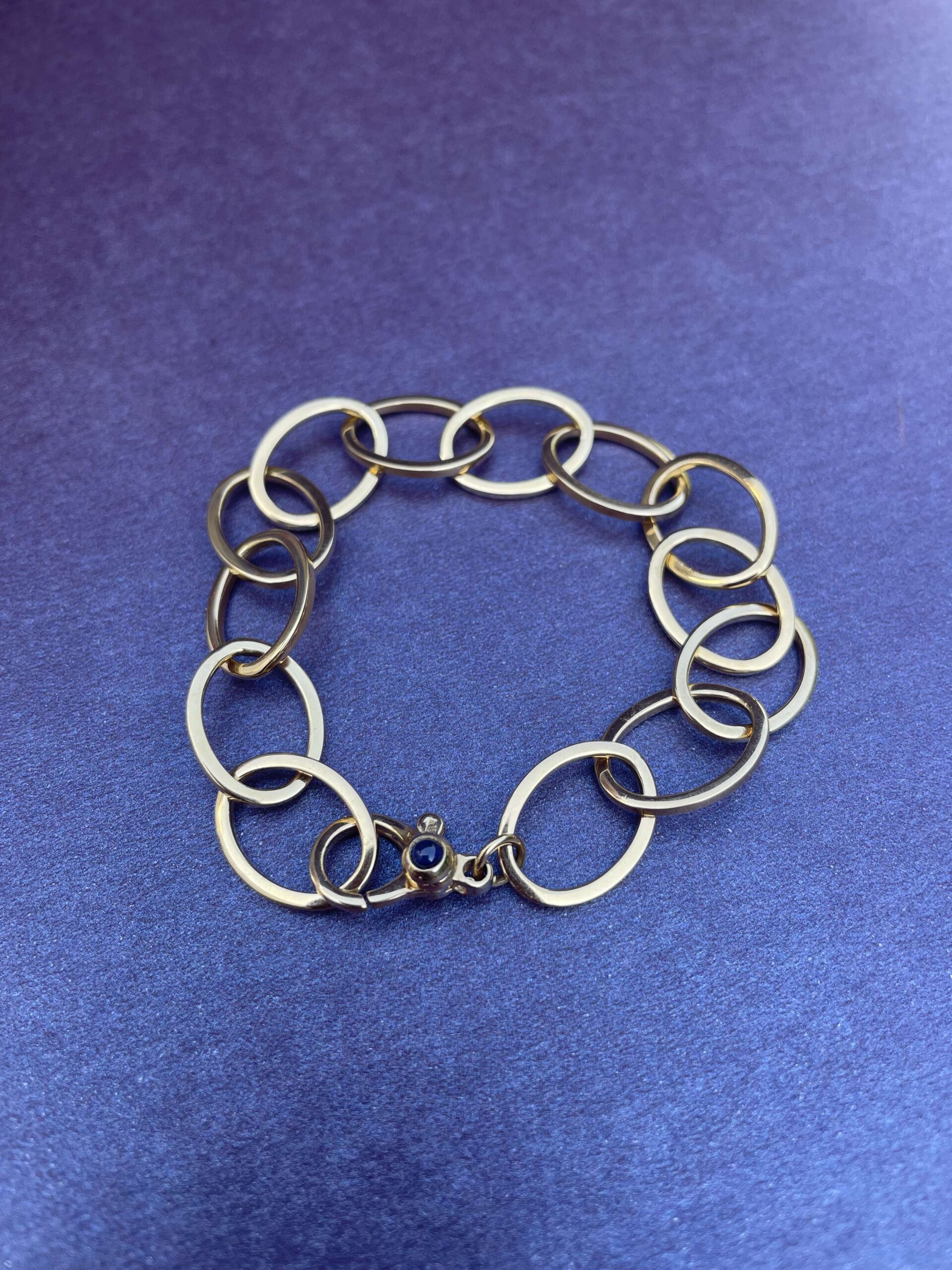 Bracelet maille ovale plate